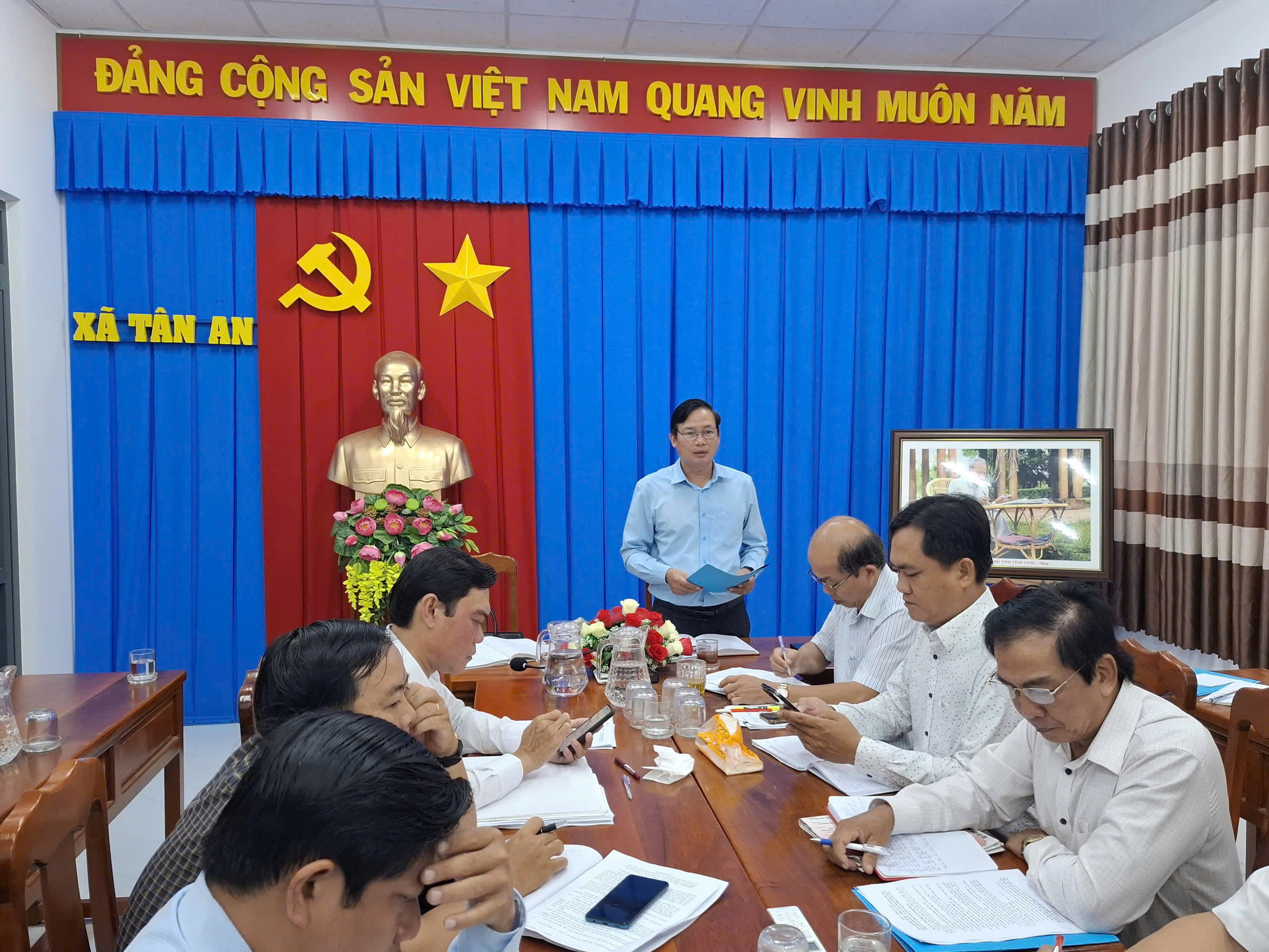 Ban Thường vụ Đảng ủy xã Tân An sơ kết tình hình thực hiện Nghị quyết tháng 02, triển khai chương trình công tác 
tháng 3 năm 2026
